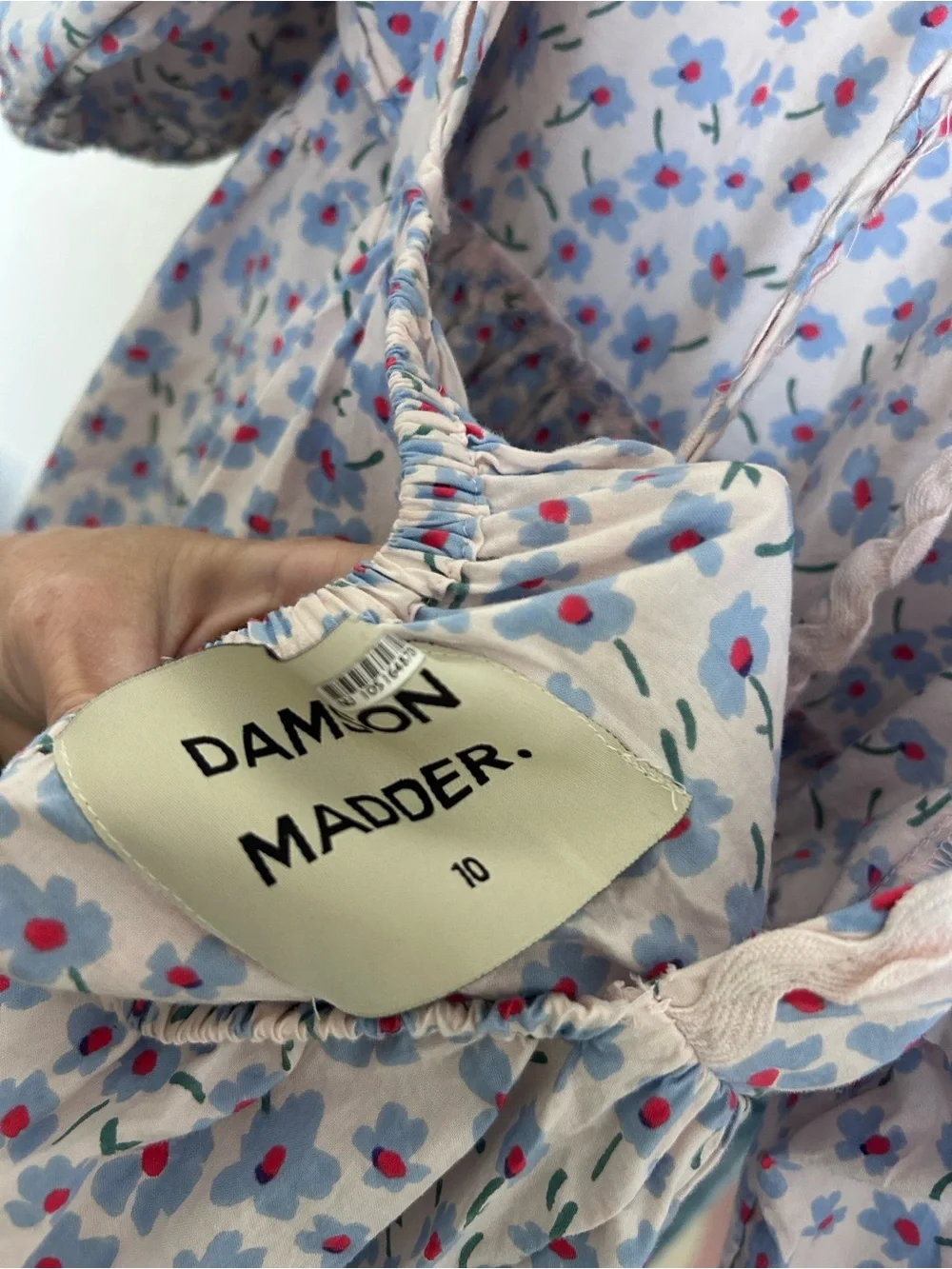 Damson Madder Greta ditsy midi dress - Picture 7 of 9